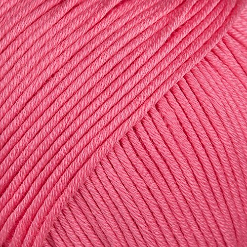Rico Design Essentials doppelt gestrickt Garn, 100% Baumwolle, Candy Pink