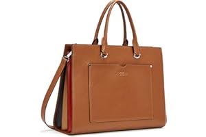CLUCI Aktentasche für Damen Herren, echt Leder Laptop für 15,6 Zoll Aktenkoffer Laptoptasche buissnes tasche elegant aktenkoffer Umhängetasche Vintage