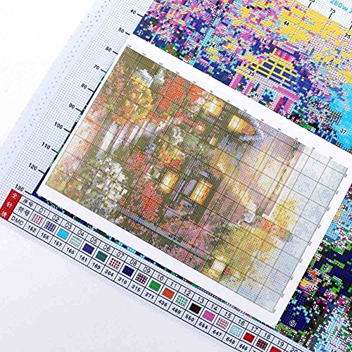 Labellevie Kreuzstich Stickerei DIY Handarbeit Stickpackung Set 65cm x 45cm: Vier Jahreszeiten - 6