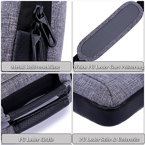 BRINCH 15,6 Zoll Multifunktional Laptop Schutzhülle Portable Umhängetasche Messenger Bag mit Schulterriemen und Griffe Aktentasche für 15 – 15,6 Zoll Laptop / Notebook / MacBook / Ultrabook / Chromebook / Tablet Computers /Apple / Acer / Asus / Dell / Fujitsu / Lenovo / HP / Samsung / Sony / Toshiba,Violett - 6