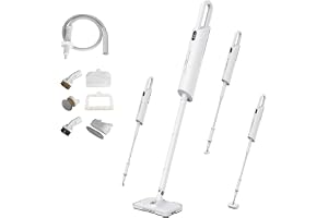 BOMIDI 1200W Wired High-Power Steam Mop for Multi-Surface Floors (Wood/Tile/Carpet) with Adjustable Steam, 18s Fast Heating, 380mL Visual Tank & Aromatherapy Function