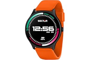Sector No Limits Smartwatch Homme, Numérique, 51 mm, Bracelet en Silicone, Collection S-06, Cadeau d'anniversaire