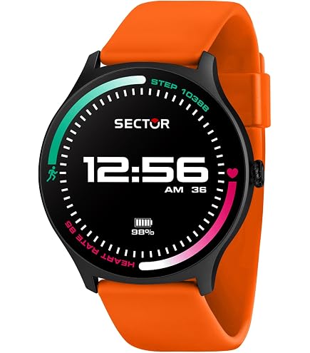 Sector No Limits S03 Kit Uomo – Smartwatch Digitale Con GPS, Altoparlante, Cassa 43.5mm E Cinturino In Acciaio Incluso