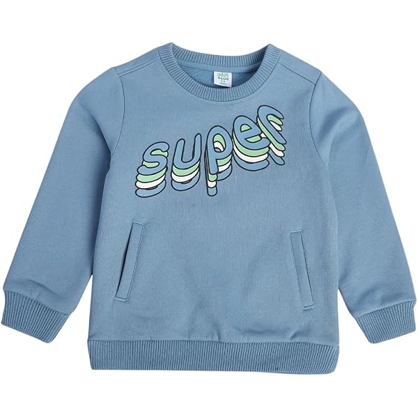 MINI KLUB Girls' Sweat Shirt, Purple, Size 3-4T - 60% Cotton 40% Polyester, Round Neck, Full Sleeve, Soft & Comfy
