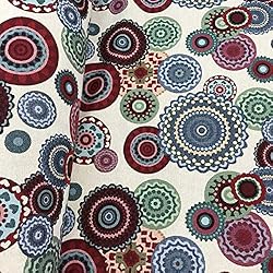 Tissu d'ameublement au mètre - Jacquard - Largeur 280 cm - Longueur au choix par 50 cm | Mandalas