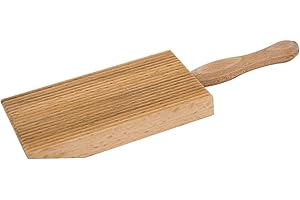 Tredoni Palette Professionnelle en Bois de Gnocchi Planche Faîtage Inclinée Fabricant Pâtes 6x12cm