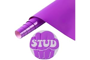 Tintnut Purple Puff Vinyl Heat Transfer - 10" x 6ft 3D Puff HTV Roll Heat Transfer Vinyl Foaming Colorful Puffy Iron on Vinyl for T-Shirts DIY