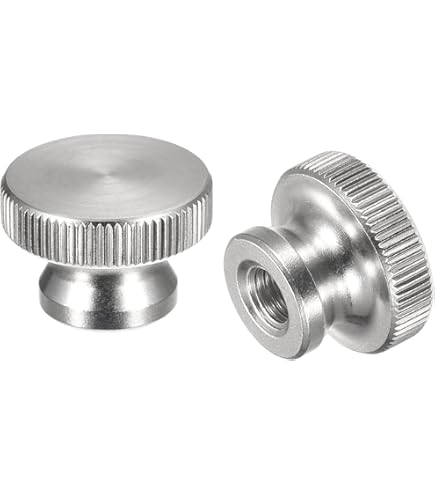 QUARKZMAN Gerändelte Daumenmuttern M3 - 4 Stück Edelstahl Für 3D-Drucker