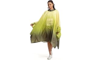 NUUR Regenponcho Damen Unisex Regencape Wasserdicht Festival Regenmantel Wiederverwendbar Rain Poncho Hiking Cycling Outdoor Mehrzweck Regenjacke mit Kapuze