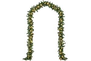 CASARIA® Guirlande de Noël Lumineuse 10m 200 LED Blanc Chaud Décoration de noël en Sapin Artificiel pour intérieur extérieur