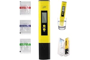 DTGECD pH Meter,Water Quality Detector, Auto Calibration and Clear Display, pH Meters for Drinking Water Swimming Pools Spas Aquarium Hydroponics