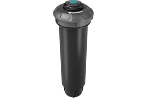 Gardena system tryskaczowy, wpuszczana deszczownica MD80: System nawadniania Pop Up do średniej wielkości trawników do 80 m², zasięg 3,5-5 m, z dyszą rot., gwint wewn. 1/2 cala (8232-20)