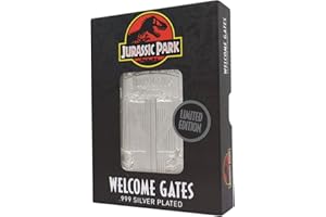 Fanattik Jurassic Park Gate Silver Limited Edition Collectable Ingot, UV-JP122S