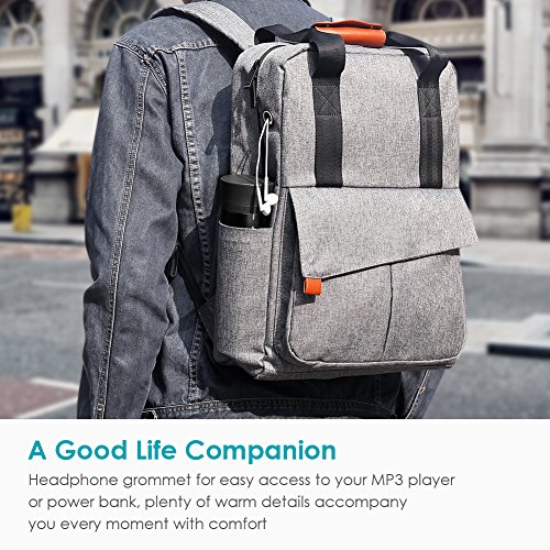 REYLEO Rucksack Business Backpack mit viel Stauraum 15 6 Zoll Laptop Tasche Herren und Damen Wasserdicht Grau-24 Liter RB23