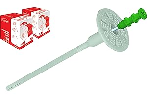 KLIMAS Wkret-met, tassello isolante, diametro 8 mm, con mandrino in metallo, tasselli a vite WKTHERM-S per isolamento termico WDVS (100, Ø 8 x 235 mm)