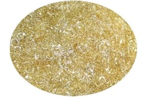 CURV BAR Lametta Engelshaar gelockt 50 Gramm Gold - Silber (champagner)