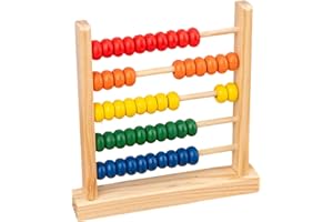 GENERIC Educational Abacus for Kids Math, Preschool Number Wooden Toy - Developmental Toy Wooden Beads Educational Counting Toys Toddler Girls and Boys, Abacus Counting maths Learning toys for 2-7 Year Olds