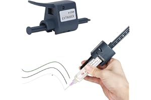 Candeon Estrusore di Pasta Saldante, Dispenser di Colla per Flusso di Saldatura con Ugelli da 1,3mm, Uscita uniforme Estrusore di flux saldatura Portatile per Saldatura Elettronica