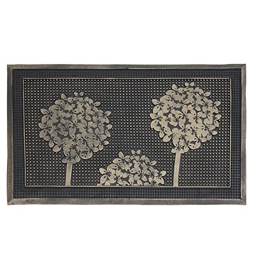 JVL Havana Heavy Duty Welcome Gummi Pin Fußmatte, 45 x 75 cm – Bäume, Multi/Farbe - 2