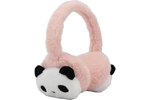 INELIHOO Cache Oreilles Enfants Chaud D'hiver Cache Oreilles Panda Mignon Pour Filles Garçon Chaud Peluché Cachee-Oreille Ajustable Protège Oreille Cachee Oreillee D'extérieur Pour Ski Voyage Cadeau Noël