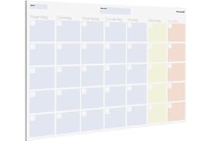 PACKLIST Maandelijkse Planner, Organizer A4 Minimalistisch - Eeuwige Agenda Kalender - Planner met 25 Maandelijkse Pagina's