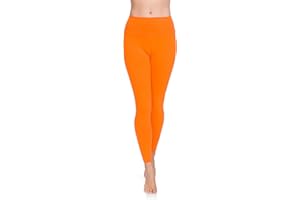 SOFTSAIL Leggings 95% Coton Leggings pour Femmes Taille Haute Longueur Totale Contrôle du Ventre Legging Pantalons Extensibles Temps Libre Relaxation Marche