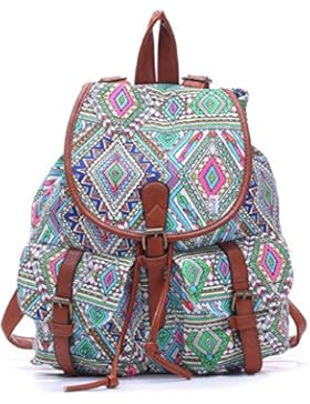 Keshi Neu Faschion Rucksäcke Damen Mädchen Schüler Lässige Canvas Rucksack Vintage Backpack Daypack Schulranzen...