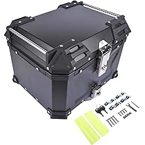 HMLTD Portamoto Bauletto Moto In Alluminio 45 Litri - Borsa Portaoggetti Universale Per Motocicletta, Nero - 3