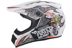 MUD DEFEATER MOTOR Kinder Crosshelm Mejia – Motorradhelm für Kinder, ABS-Schale, robuster Kinderhelm für Downhill, Quad und Motocross