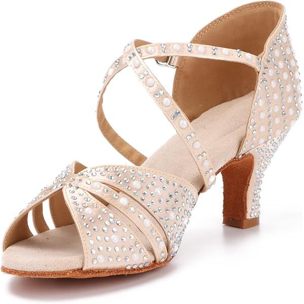 Taoyoule Scarpe Da Ballo Latino Per Donna Salsa Glitter Ballo Da - 11