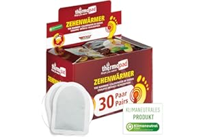 Thermopad - Calentador de Dedos (30 Pares de Almohadillas térmicas para 8 Horas de Calor, Listo para Usar, Extra Caliente), Ideal para Actividades al Aire Libre y Zapatos de esquí