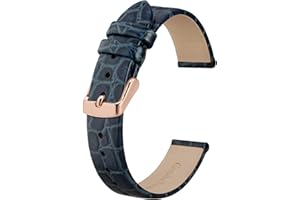BISONSTRAP Cinturini per Orologi Donna, Cinturino di Ricambio Morbidi con Fibbia Iucida, 10mm 12mm 14mm 16mm 18mm 19mm 20mm
