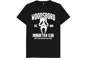 MISFITS-APPAREL Woodsboro 1996 Horror Film Club What's Your Favourite Scary Movie Kids Womens Mens T Shirt