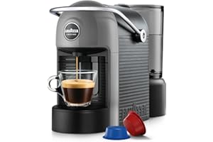 Lavazza, A Modo Mio Jolie EVO, Coffee Capsule Machine, Made from 36% Recycled Plastic, Compatible with A Modo Mio Pods, with Removable Cup Rest, Automatic Shut-Off, 1250 W, 220–240 V, 50–60 Hz, Grey