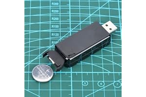 OUMEFAR Ładowarka baterii przycisk USB, ładowarka do akumulatora 3,6 V Ładowarka do akumulatora do LIR2032 LIR2025 LIR2016 Bateria ze wskaźnikiem świetlnym Łatwy w użyciu i transporcie