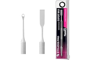 DEFIYEAR Staleks Pro Cuticle Pusher Tool, Dual-Head Steel Push-Dead Skin Remover Stainless Steel, staleks cuticle pusher Manicure & Pedicure Tool, Professional Cuticle Pusher for Salon and Home Use