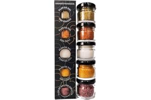 GLOSA MARINA - Flor de Sal Gourmet Salze, Meersalz aus Mallorca als ideales Gewürze Geschenkset Salzset (5x20g)