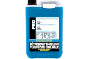 PRO Détartrant Broyeurs Professionnel, Toilette et Sanitaires, Calcaire, 5 L