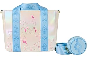 Loungefly Sac fourre-tout Pokémon Pikachu avec porte-monnaie