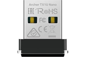 ‎TP-LINK TP-Link Archer TX1U Nano Wi-Fi Adapter for PC, Wi-Fi 6 AX300 WiFi Stick, Plug & Play, Nano Size, MU-MIMO, Access Point Mode, Compatible with Windows and Linux (Kernel 3.10 and above)