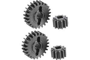 Haptufer 4 pezzi AR45 F9 Set portale asse portale 23T/12T ffr Axial SCX10 III Capra 1/10 RC Crawler Car Upgrade Parts accessorio, nero, 500297766