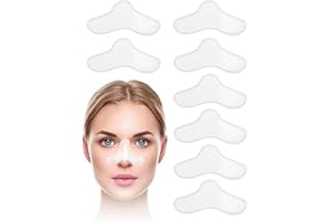JUKOTA 8Pcs Coussinet Nasal pour Masque Ppc,Coussinet Nasal pour Masque, Protecteur Nasal, gel pad, Tampon de Gel de Nez en Silicone,Protège Nez CPAP, Coussinets de Confort pour Masque,gel pad