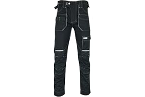 MS9 Mens Cargo Combat Slim Fit Stretch Spandex Elasticated Flexible Work Working Trouser Trousers Pants Jeans