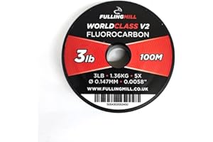 Fulling Mill NEW FLUOROCARBON V2 WORLD CLASS TIPPET LEADER- 100M SPOOL