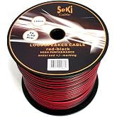 Speaker cable 2 x 1,50 mm&sup2; - 100 m - Red/Black - CCA - Audio cable - Speaker cable