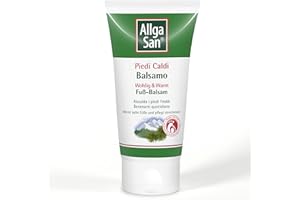 Allga San Balsamo Piedi Caldi - Crema Riscaldante Piedi Freddi, 75ml - Scalda Piedi Dolcemente e Gradatamente - Idratante Con Olio di Pino Mugo, Zenzero e Genziana