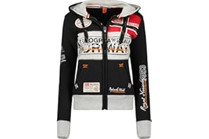 Geographical Norway Flyer Lady - Sudadera con Capucha para Mujer Bolsillos - Sudadera para Mujer Jersey Informal de Manga Larga Abrigo - Chaqueta con Capucha Tops Deportivos