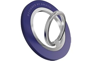 Amayo - Anneau de support pour téléphone portable Magsafe, poignée magnétique pour téléphone portable - Support anneau de support pour iPhone séries 15 Pro Max, 14, 13, 12 accessoires pour Magsafe