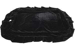 ULDIGI Piano Stool Cover Pleuche Material Protective Chair Cover Stretchy Fit for Single Bench Anti-Skid Wrinkle Resistant Seat Protector