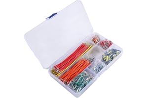 AOICRIE Jumper Wire Kit,840 Pieces Preformed Breadboard Jumper Wire Kit,14 Lengths Assorted Jumper Wire for Breadboard Prototyping Solder Circuits